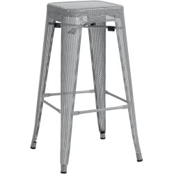 Scaun de bar Fletcher argintiu