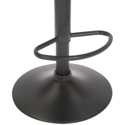 Set de 2 scaune de bar Jamie din catifea roșie