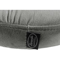 Set de 2 scaune de bar Ponte din catifea neagră și gri