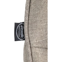 Scaun de bar Vonore din material textil negru taupe
