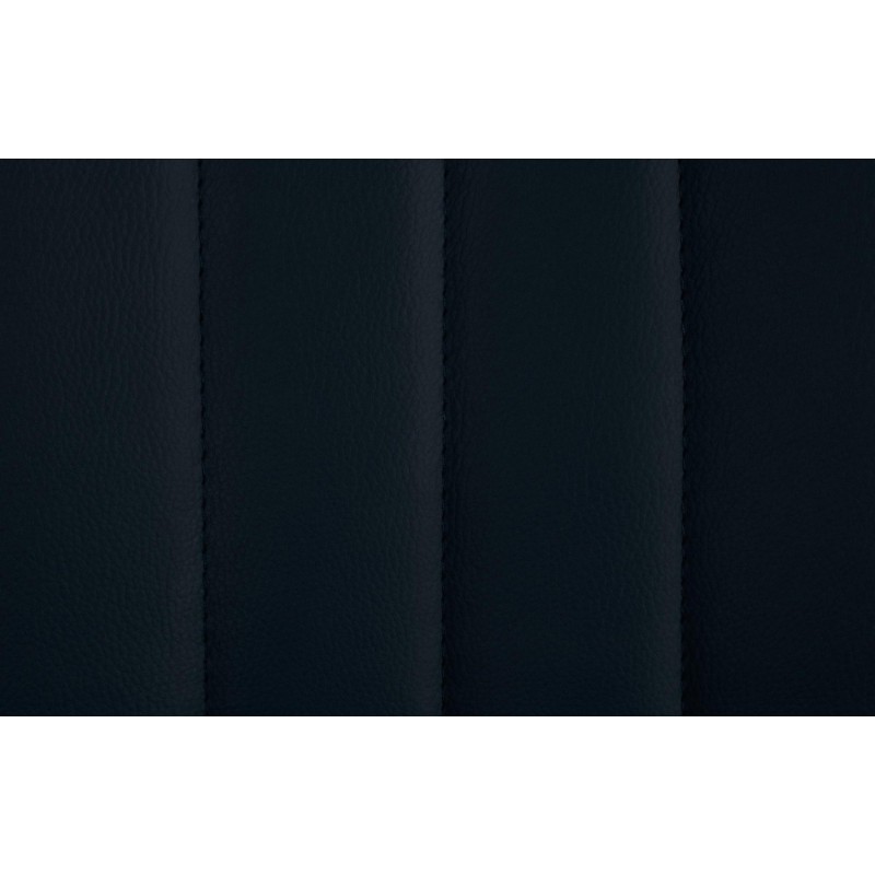 Set de 2 scaune de bar Toni din piele ecologică neagră