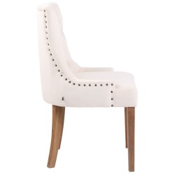 Scaun de sufragerie Aberdeen din catifea deschisă la culoare, antic