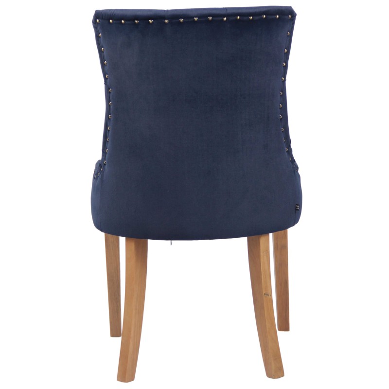 Scaun de sufragerie Aberdeen din catifea deschisă la culoare, antic