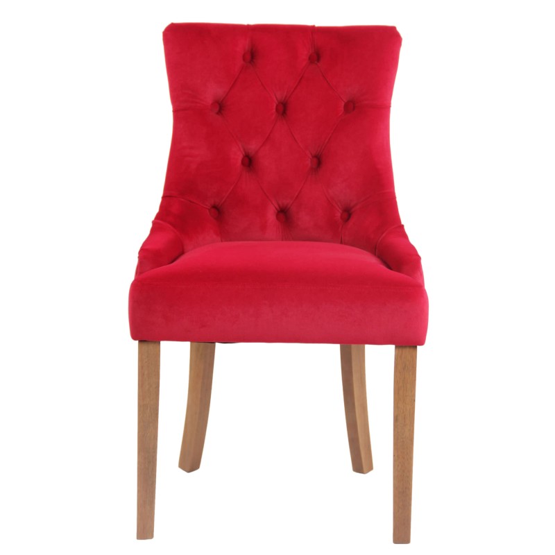 Set de 4 scaune de sufragerie Aberdeen din catifea antică deschisă