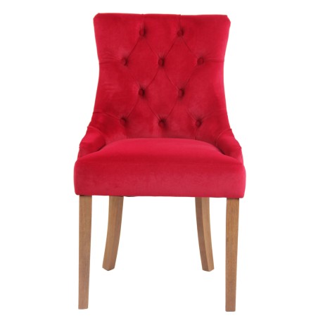 Set de 4 scaune de sufragerie Aberdeen din catifea antică deschisă