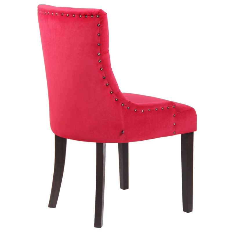 Set de 4 scaune de sufragerie Aberdeen din catifea antică