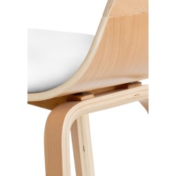 Set de 2 scaune Kingston din piele artificială