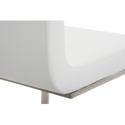 Set de 2 scaune de masă Belfort albe