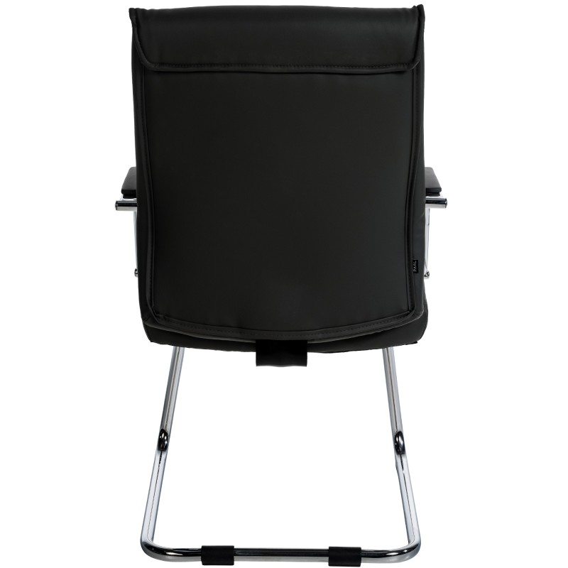 Set de 2 scaune negre pentru vizitatori Sievert