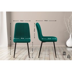 Material textil pentru scaune Dijon verde închis