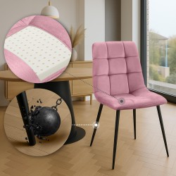 Scaun de masă roz Antibes