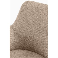 Scaun de sufragerie Olema din material textil taupe