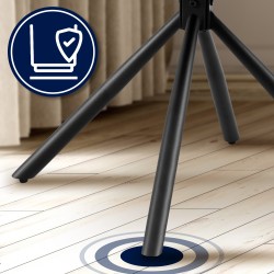 Scaun Tipton din material textil taupe