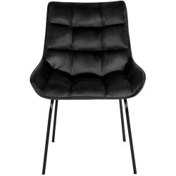 Scaun Saranda din catifea neagră