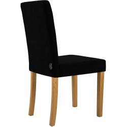 Scaun de masă Ina Cord, negru antic deschis