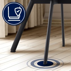 Scaun de sufragerie Jordi din catifea crem