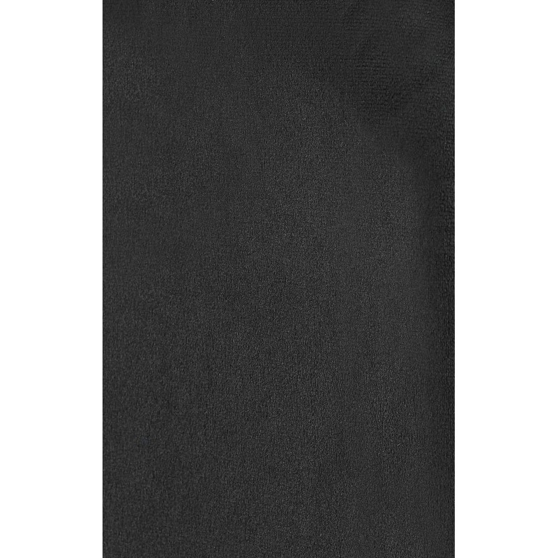 Set de 2 scaune de sufragerie Lewes din catifea neagră