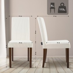 Scaun de masă Ina Cord antic crem închis