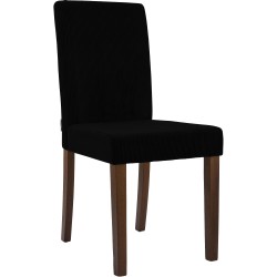 Scaun de masă Ina Cord, negru antic închis