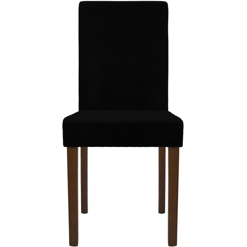 Scaun de masă Ina Cord, negru antic închis