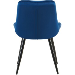 Set de 2 scaune de sufragerie Rossford, albastru închis