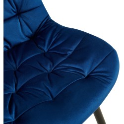 Set de 2 scaune de sufragerie Rossford, albastru închis