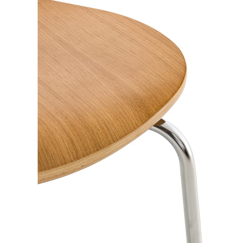 Set de 4 scaune de vizitator Diego din stejar