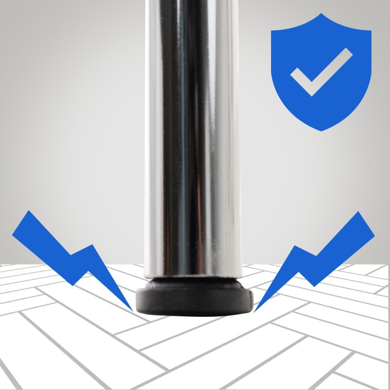 Set de 2 scaune de vizitator Calisto albe