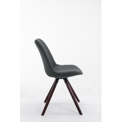 Scaun de vizitator Toulouse din material textil cappuccino gri închis