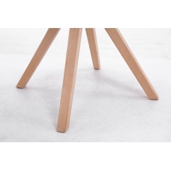 Scaun de vizitator Toulouse din material textil Natura Square maro