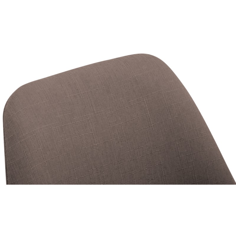 Scaun de vizitator Borneo V2 din material textil de nuc taupe