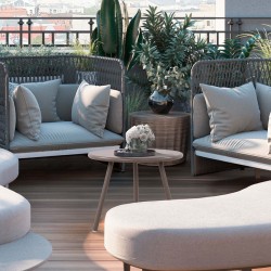 Masă de cafea Berea în culoarea taupe