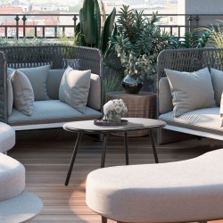 Masă de cafea Velva, neagră