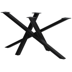 Picioare de masă Finney 140x70x72 negru antic