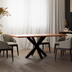 Picioare de masă Hardwick 85x85x71 cm negre