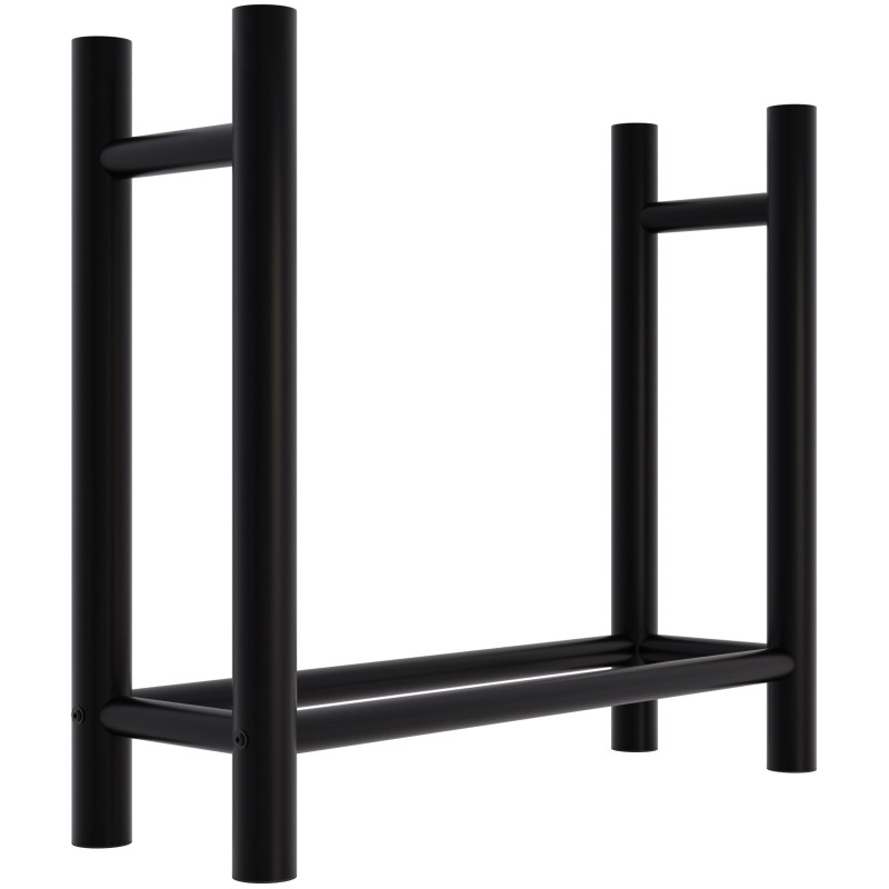 Suport rotund pentru lemne Medya 30x80x80 cm negru