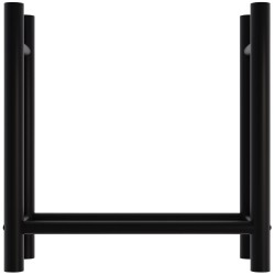 Suport rotund pentru lemne Medya 30x80x80 cm negru