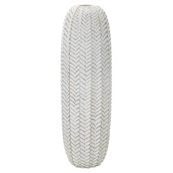 Vază impresionantă din rășină cu frunze, diametru 20 cm x 67 cm