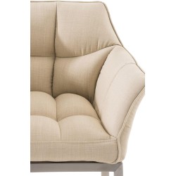 Scaun de bar din material textil Damaso E cu bază cu 4 picioare2