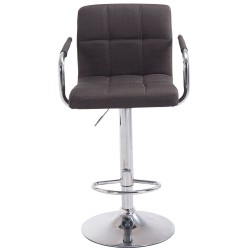 Scaun de bar Lucy V2, material textil, crom2