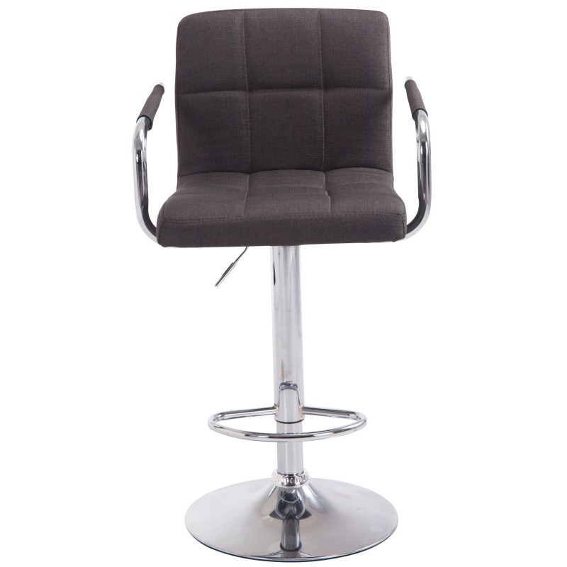 Scaun de bar Lucy V2, material textil, crom2