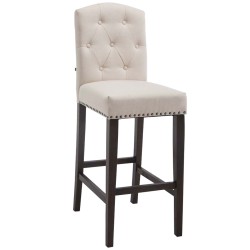 Scaun de bar Louise din material textil antic2